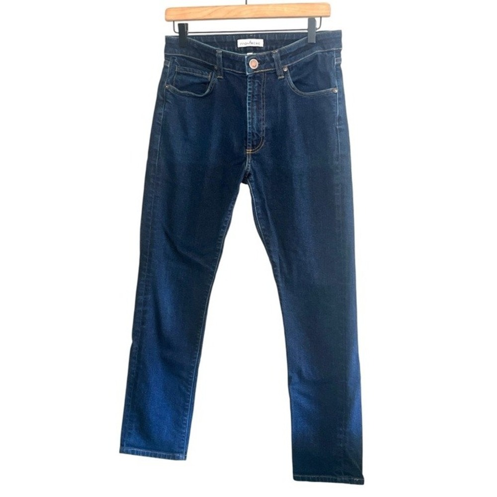 Monfrère Greyson Jeans 31 Dark Wash Japanese Denim Slim Skinny Made in USA